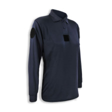 Polo allégé bleu marine manches longues (Femme)