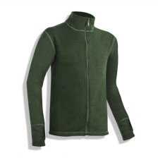 Gilet grand froid bouclette vert otan