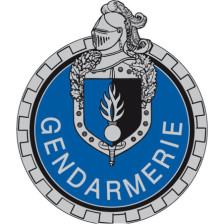 Unités Motorisées de la Gendarmerie Départementale - Ecusson brodé rond