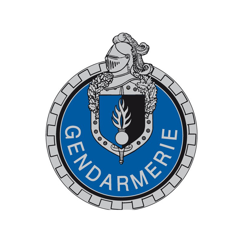 Écusson brodé rond - Unités Motorisées de la Gendarmerie Départementale