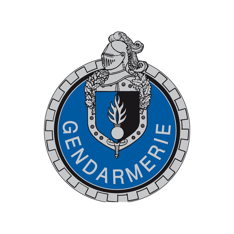 Unités Motorisées de la Gendarmerie Départementale - Ecusson brodé rond