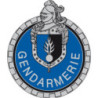 Écusson brodé rond - Unités Motorisées de la Gendarmerie Départementale