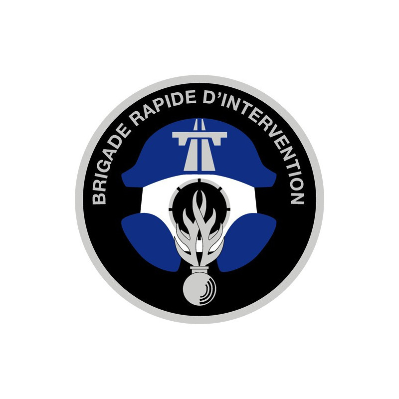 Écusson brodé rond - Escadron Départementale de Sécurité Routière unités BRI