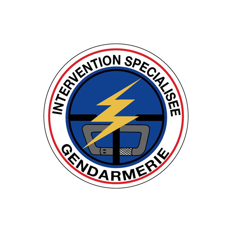 Écusson brodé rond - Pelotons d'Intervention de la Gendarmerie 2ème Génération
