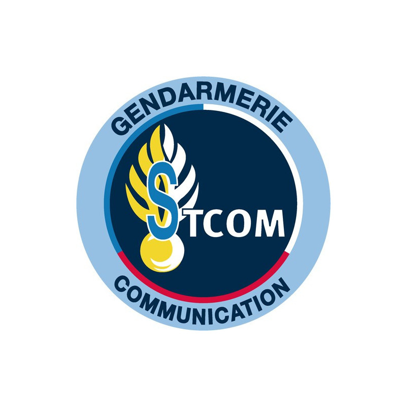 Écusson brodé rond - Service Technique de la Communication