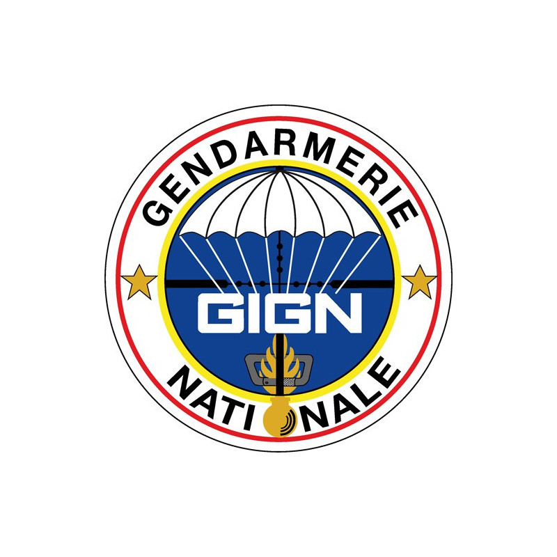 Écusson brodé rond - Groupe d'Intervention de la Gendarmerie Nationale