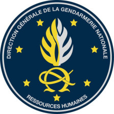 Ressources Humaines de la Direction Générale de la Gendarmerie Nationale - Ecusson brodé rond