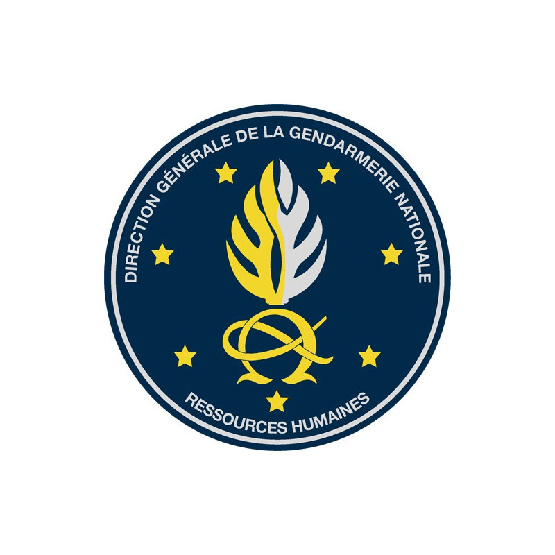 Ressources Humaines de la Direction Générale de la Gendarmerie Nationale - Ecusson brodé rond