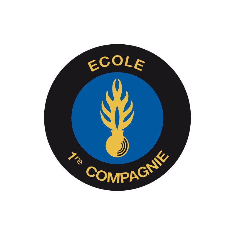 Écusson brodé rond - Compagnies d'Instruction des Elèves Gendarmes