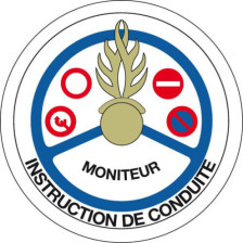Écusson brodé rond -...
