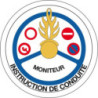 Écusson brodé rond - Moniteur Instruction Elémentaire de Conduite 2ème Partie