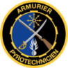 Écusson brodé rond - Armurier Pyrotechnicien de la Gendarmerie Nationale