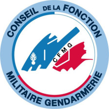 Conseil de la Fonction Militaire de la Gendarmerie - Ecusson brodé rond