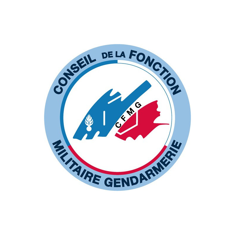 Conseil de la Fonction Militaire de la Gendarmerie - Ecusson brodé rond