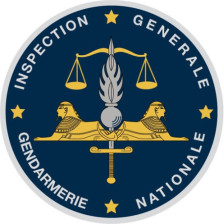 Inspection Générale de la Gendarmerie Nationale - Ecusson brodé rond