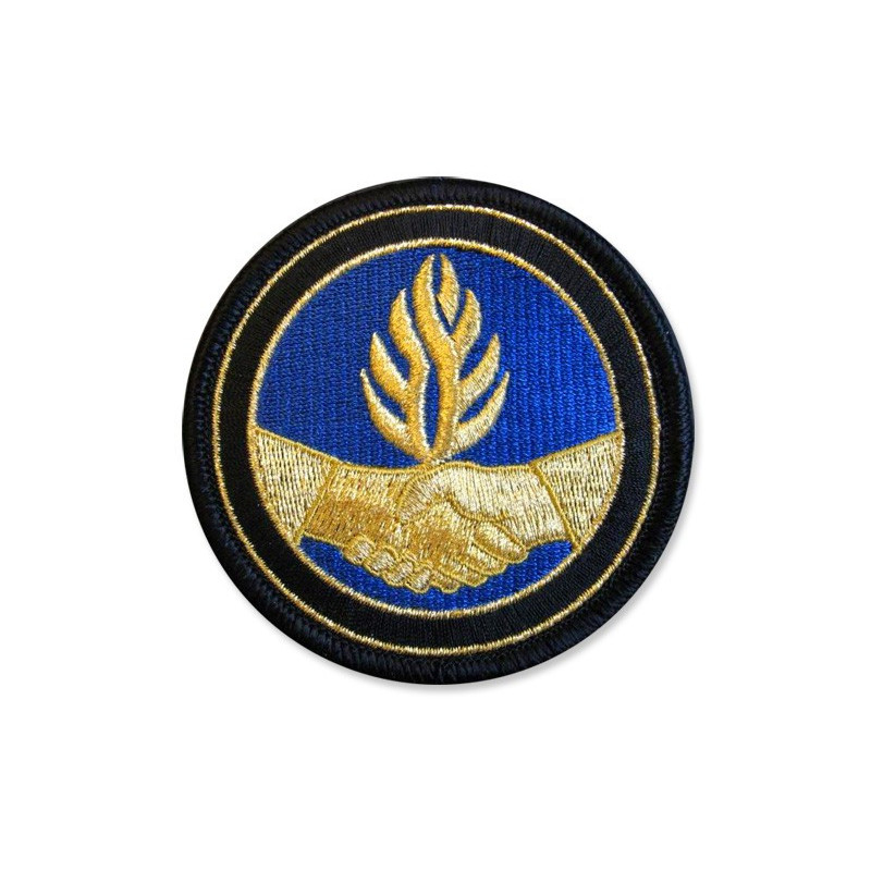 Écusson brodé rond - Chaîne de concertation et de participation de la Gendarmerie Nationale
