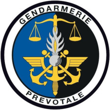 Gendarmerie Prévôtale - Ecusson brodé rond