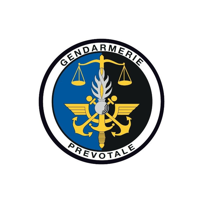Écusson brodé rond - Gendarmerie Prévôtale