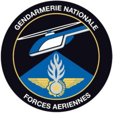 Forces Aériennes de la Gendarmerie Nationale - Ecusson brodé rond
