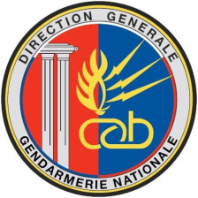Cabinet de la Direction Générale de la Gendarmerie Nationale - Ecusson brodé rond