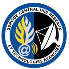 Service Central des Réseaux et Technologies Avancées - Ecusson brodé rond