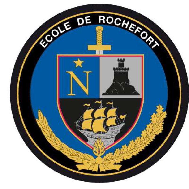 Écusson brodé rond - École de Gendarmerie de Rochefort