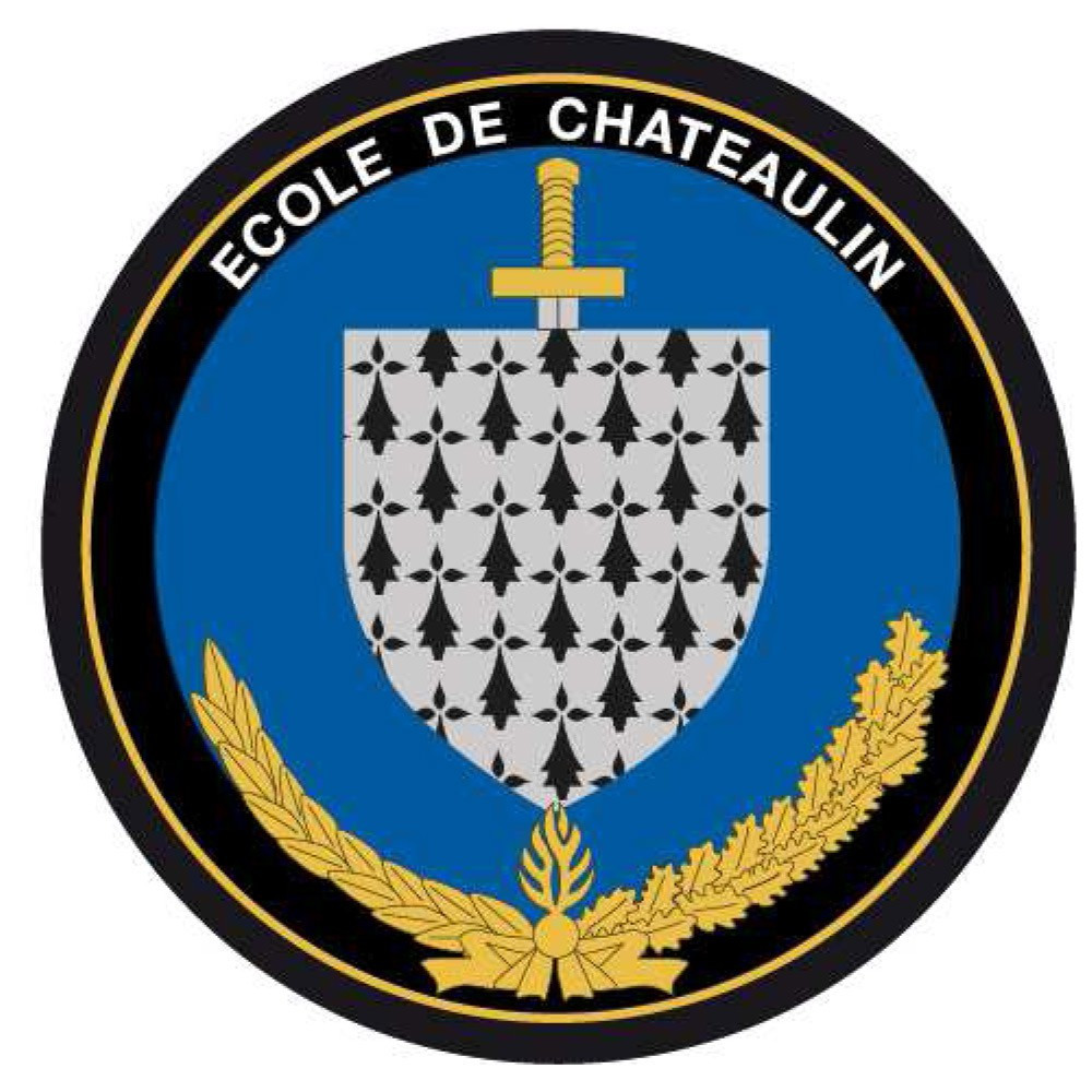 École de Gendarmerie de Châteaulin Ecusson Brodé rond