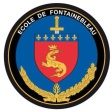 École de Gendarmerie de Fontainebleau - Ecusson Brodé rond