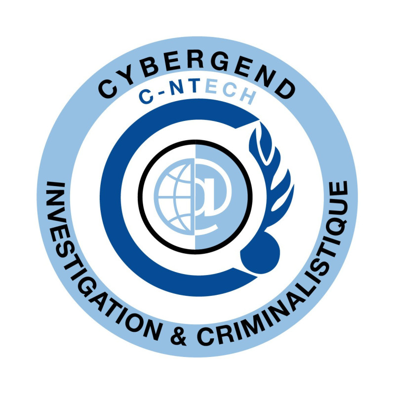 Écusson brodé rond - CYBER C-NTECH