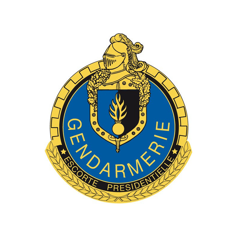Écusson rond plastique - Escadron Motocycliste de la Garde Républicaine
