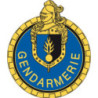 Écusson rond plastique - Unités Motorisées de la Gendarmerie Mobile
