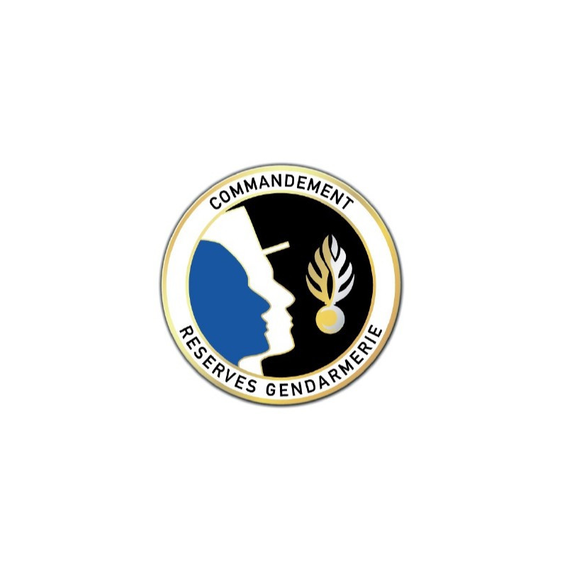 Écusson brodé rond - Commandement des réserves (CRG)