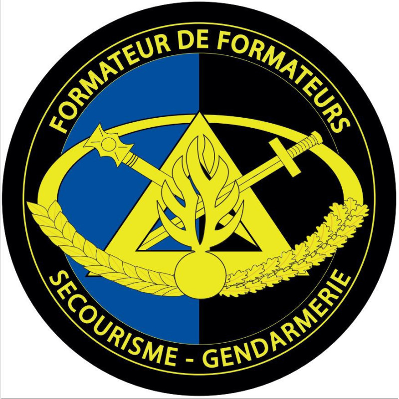 Écusson brodé rond - Formateur de formateurs secourisme