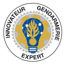 Ecusson brodé rond -...