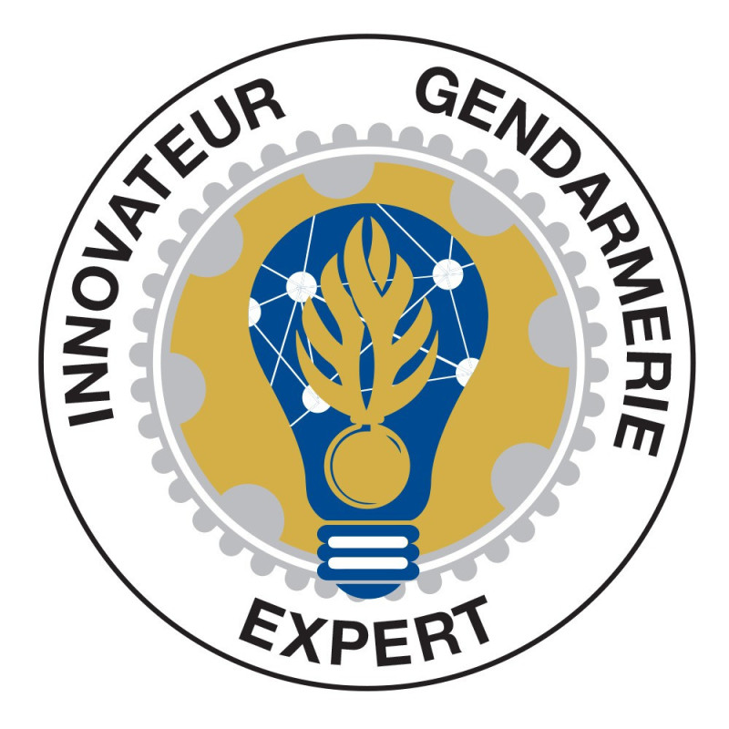 Ecusson brodé rond - innovateur de la Gendarmerie Nationale – Expert