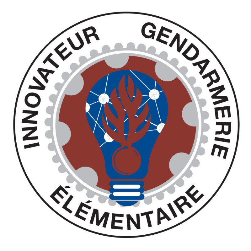 Ecusson brodé rond - innovateur de la Gendarmerie Nationale – Elémentaire