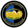 Écusson brodé rond - Brevet de Chef de Caravane de Secours en Montagne (BCCSM)