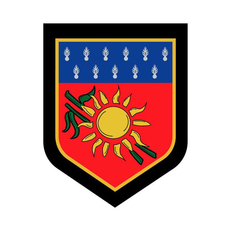 Écusson brodé - Commandement de la Gendarmerie de Guadeloupe