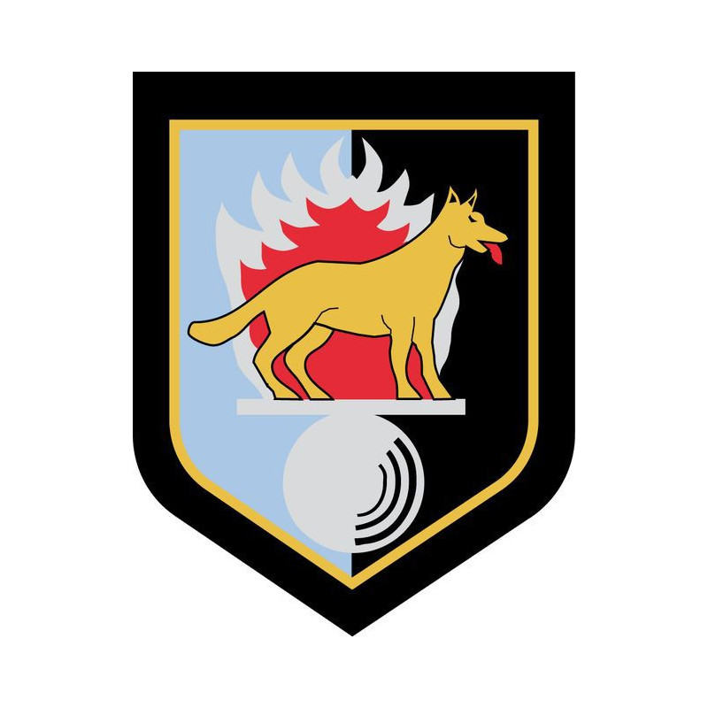Écu métallique - Centre National d'Instruction Cynophile de la Gendarmerie