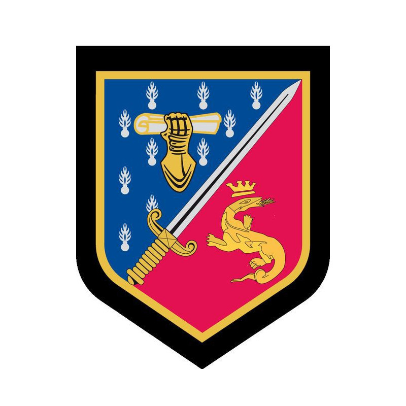Écu métallique - Ecole de Gendarmerie de Fontainebleau