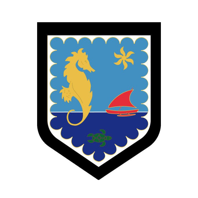 Écu métallique - Commandement de la Gendarmerie de Mayotte
