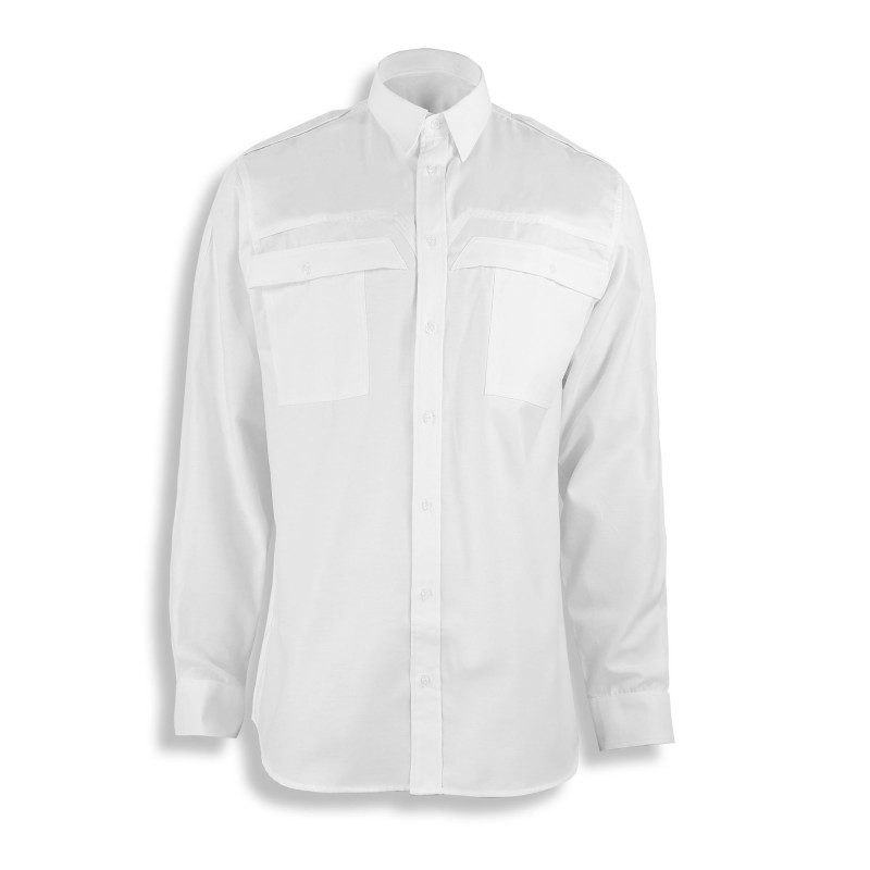 Chemisier blanc honneur manches longues (Femme)
