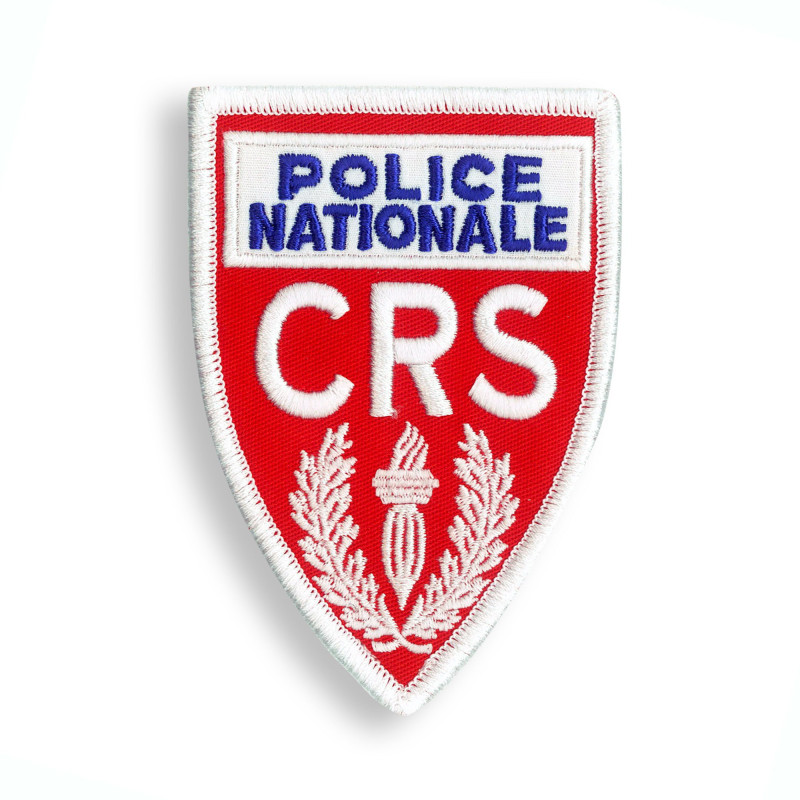 Écusson brodé poitrine - CRS petit format