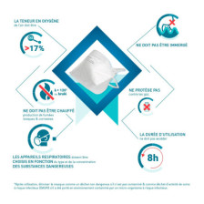 Masque filtrant FFP2 (boîte de 5 sachets de 10)