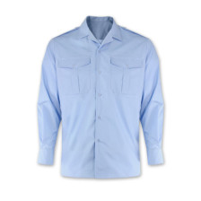 Chemise bleue à plastron (H)