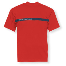 T-shirt rouge Sécurité Incendie