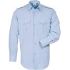 Chemise bleue à pattes d'épaules (H)