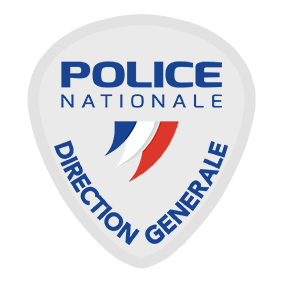 Ecusson brodé de la direction générale Police Nationale