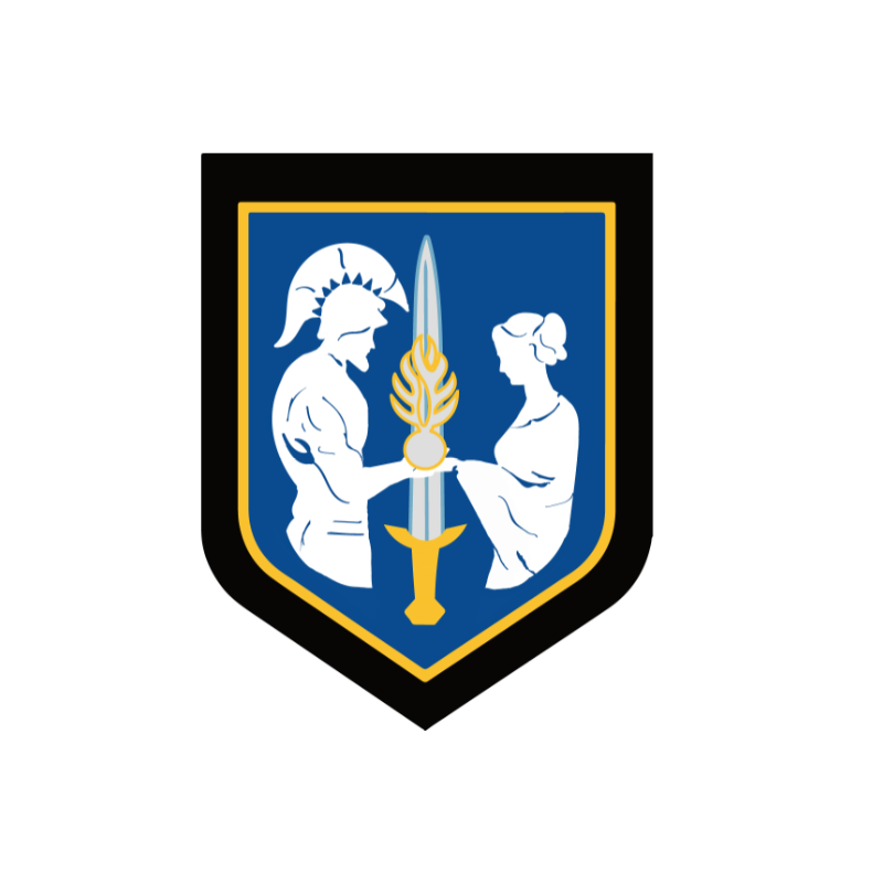 Écu métallique - Commandement de la gendarmerie pour les Réserves et la Jeunesse (CRJ)