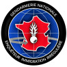 Écusson brodé rond - Enquêteur immigration irrégulière (EIIR)